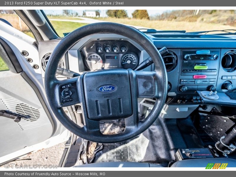 Oxford White / Steel 2013 Ford F250 Super Duty XLT SuperCab 4x4