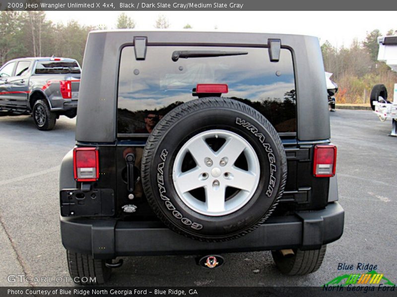Black / Dark Slate Gray/Medium Slate Gray 2009 Jeep Wrangler Unlimited X 4x4