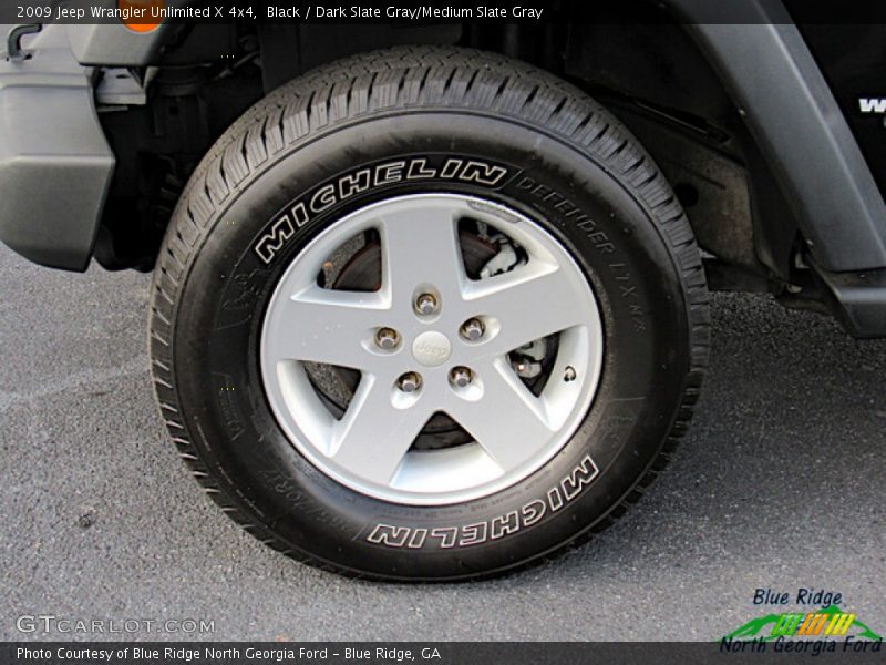 Black / Dark Slate Gray/Medium Slate Gray 2009 Jeep Wrangler Unlimited X 4x4