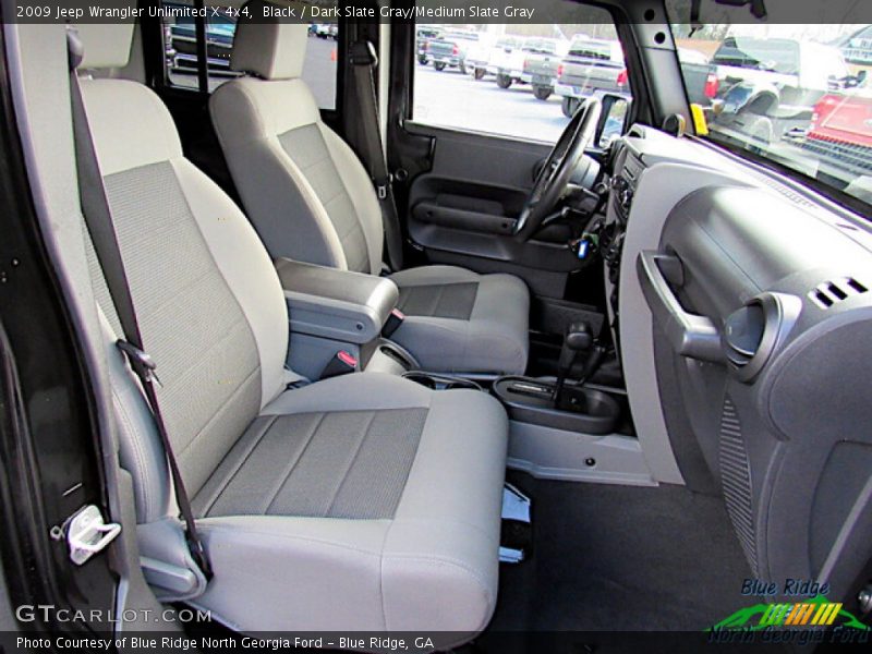 Black / Dark Slate Gray/Medium Slate Gray 2009 Jeep Wrangler Unlimited X 4x4