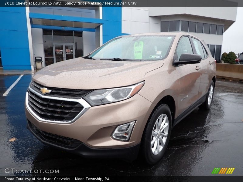 Sandy Ridge Metallic / Medium Ash Gray 2018 Chevrolet Equinox LS AWD
