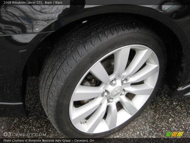 Black / Black 2008 Mitsubishi Lancer GTS