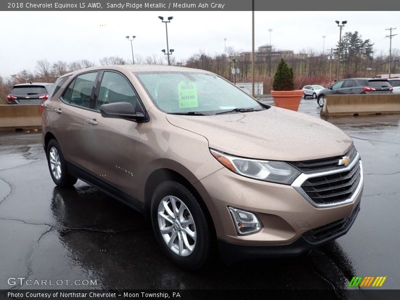Sandy Ridge Metallic / Medium Ash Gray 2018 Chevrolet Equinox LS AWD