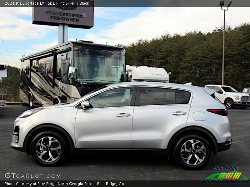 Sparkling Silver / Black 2021 Kia Sportage LX