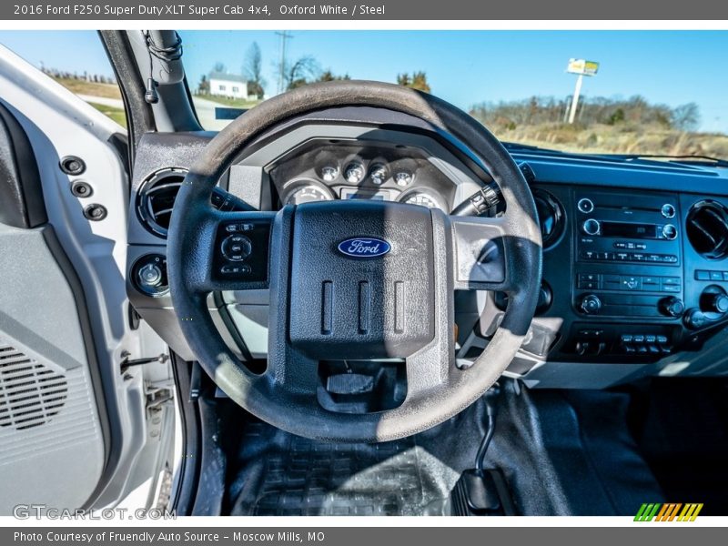 Oxford White / Steel 2016 Ford F250 Super Duty XLT Super Cab 4x4
