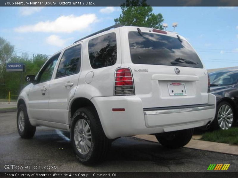 Oxford White / Black 2006 Mercury Mariner Luxury