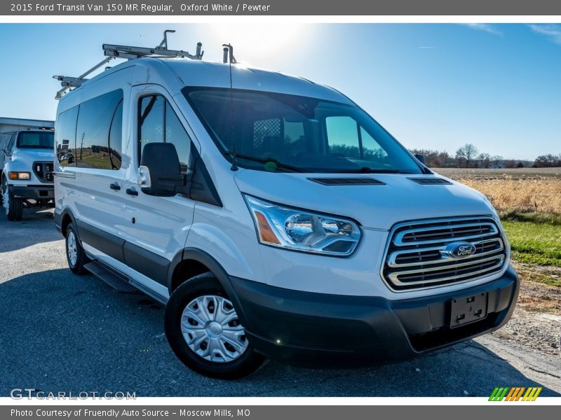 Oxford White / Pewter 2015 Ford Transit Van 150 MR Regular
