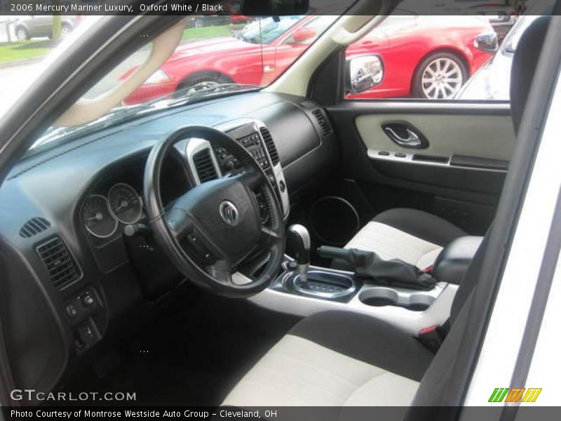 Oxford White / Black 2006 Mercury Mariner Luxury
