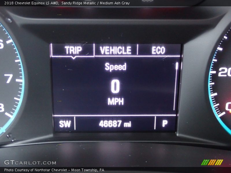 Sandy Ridge Metallic / Medium Ash Gray 2018 Chevrolet Equinox LS AWD