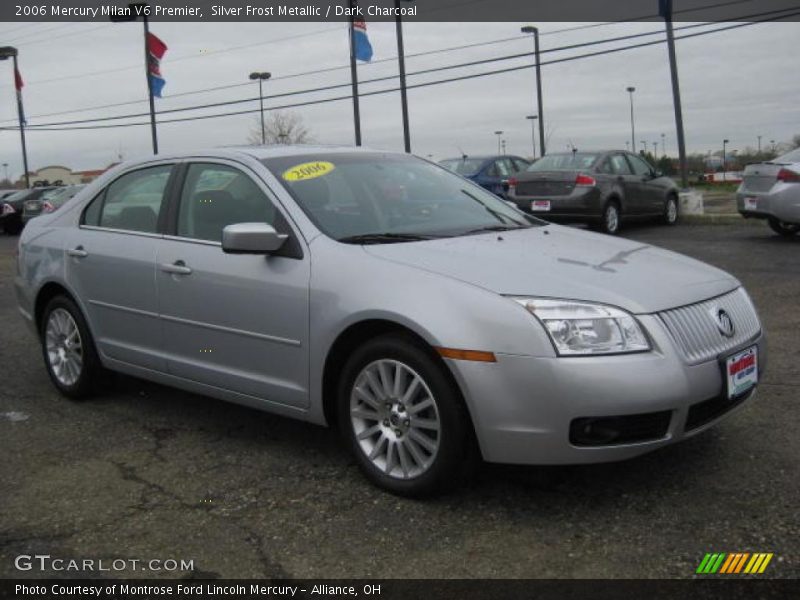 Silver Frost Metallic / Dark Charcoal 2006 Mercury Milan V6 Premier