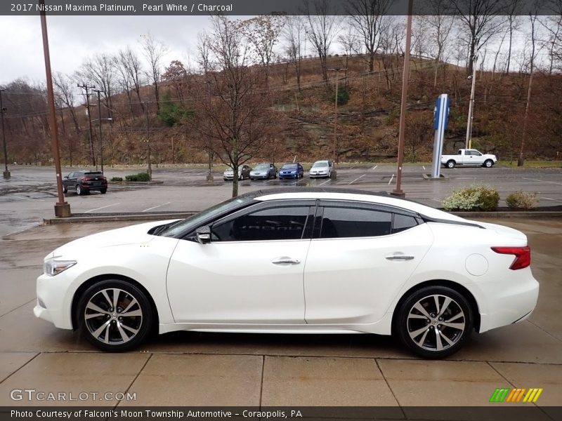 Pearl White / Charcoal 2017 Nissan Maxima Platinum