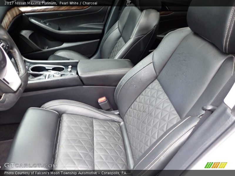 Pearl White / Charcoal 2017 Nissan Maxima Platinum