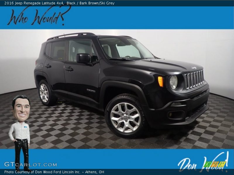 Black / Bark Brown/Ski Grey 2016 Jeep Renegade Latitude 4x4