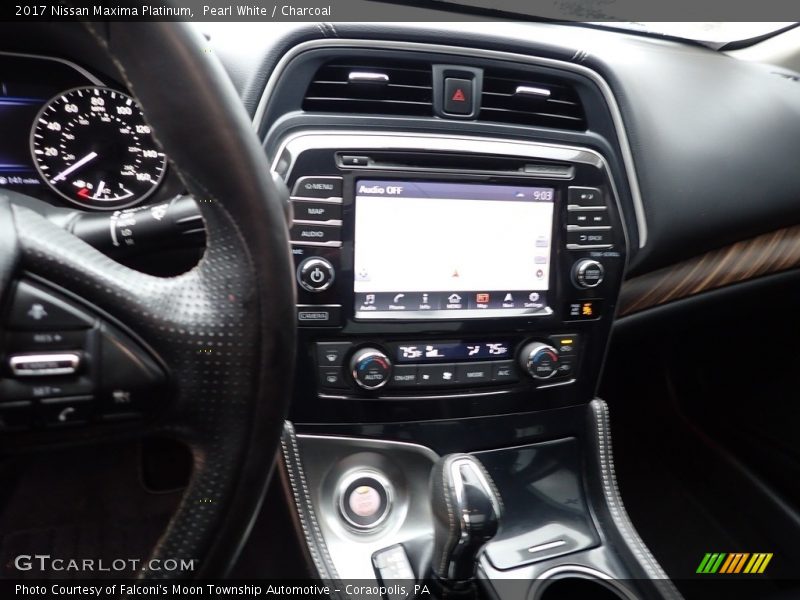 Pearl White / Charcoal 2017 Nissan Maxima Platinum