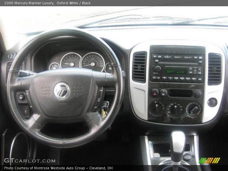 Oxford White / Black 2006 Mercury Mariner Luxury