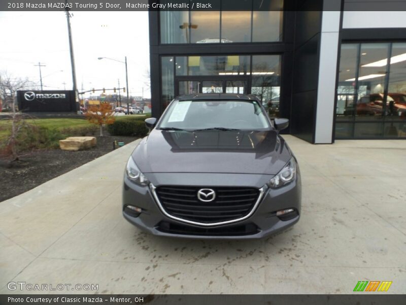 Machine Gray Metallic / Black 2018 Mazda MAZDA3 Touring 5 Door
