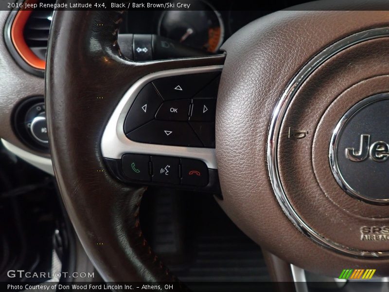 Black / Bark Brown/Ski Grey 2016 Jeep Renegade Latitude 4x4