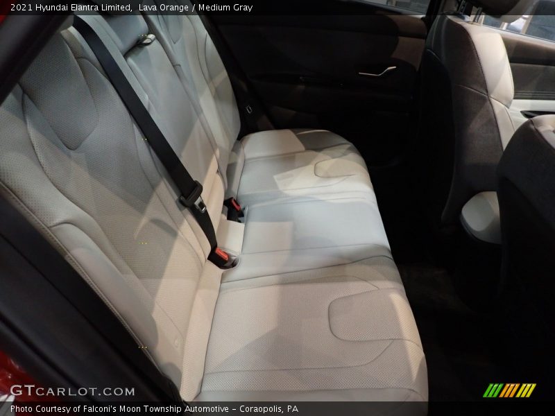Lava Orange / Medium Gray 2021 Hyundai Elantra Limited