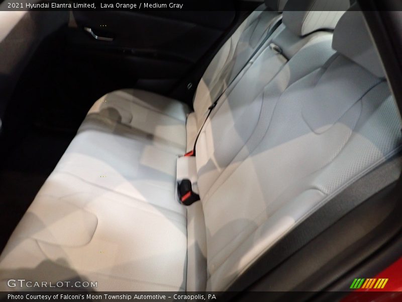 Lava Orange / Medium Gray 2021 Hyundai Elantra Limited