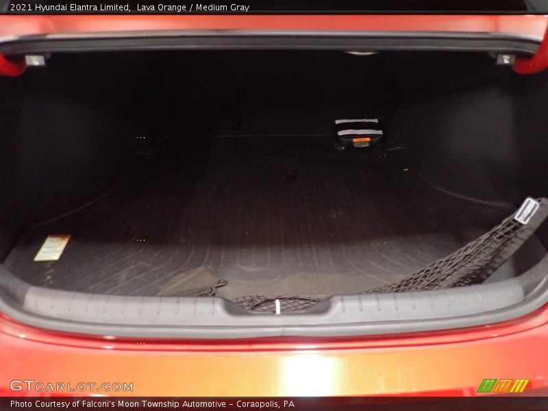 Lava Orange / Medium Gray 2021 Hyundai Elantra Limited