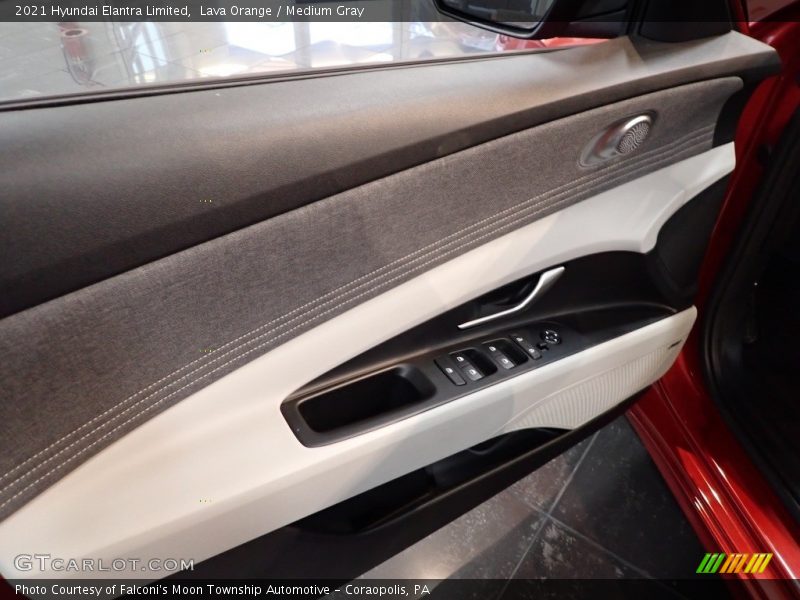 Lava Orange / Medium Gray 2021 Hyundai Elantra Limited