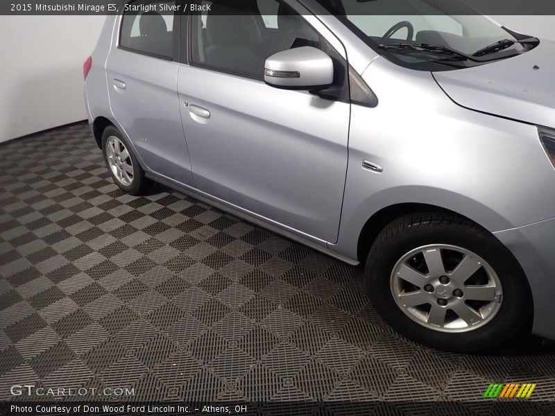 Starlight Silver / Black 2015 Mitsubishi Mirage ES