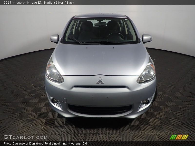 Starlight Silver / Black 2015 Mitsubishi Mirage ES