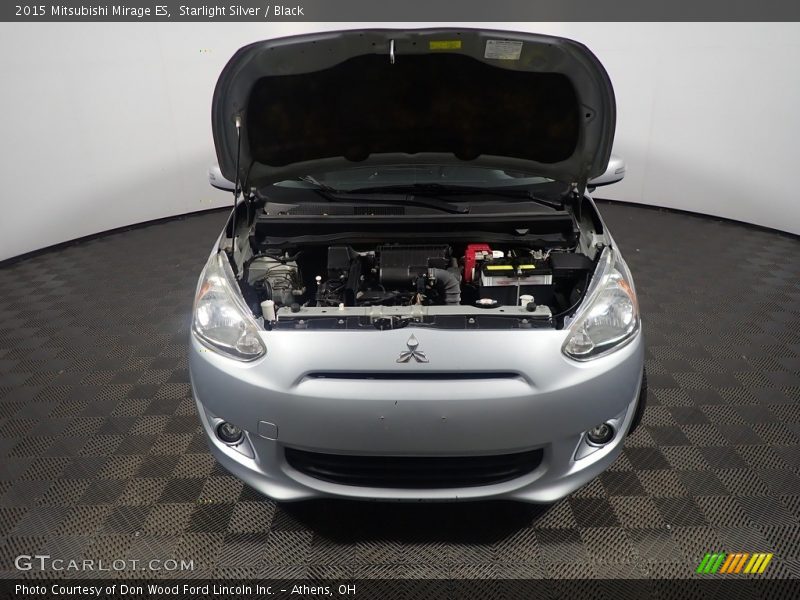 Starlight Silver / Black 2015 Mitsubishi Mirage ES