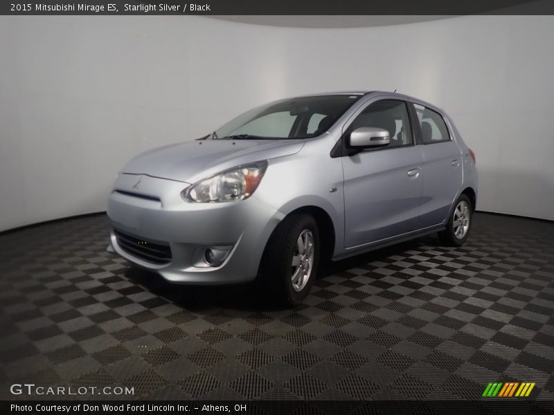 Starlight Silver / Black 2015 Mitsubishi Mirage ES