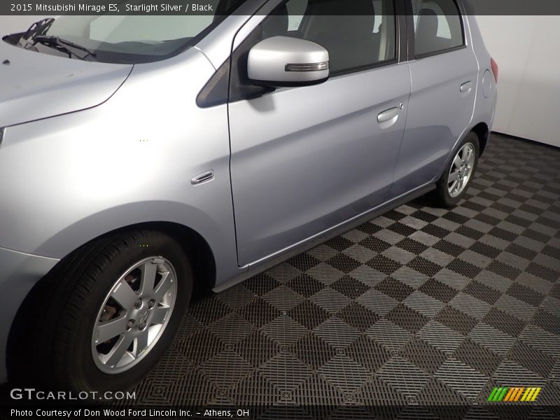 Starlight Silver / Black 2015 Mitsubishi Mirage ES