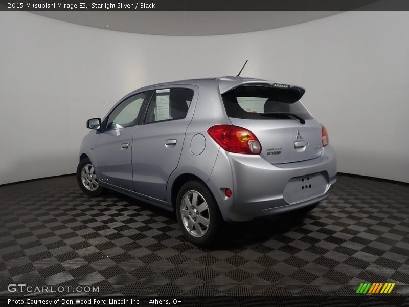 Starlight Silver / Black 2015 Mitsubishi Mirage ES