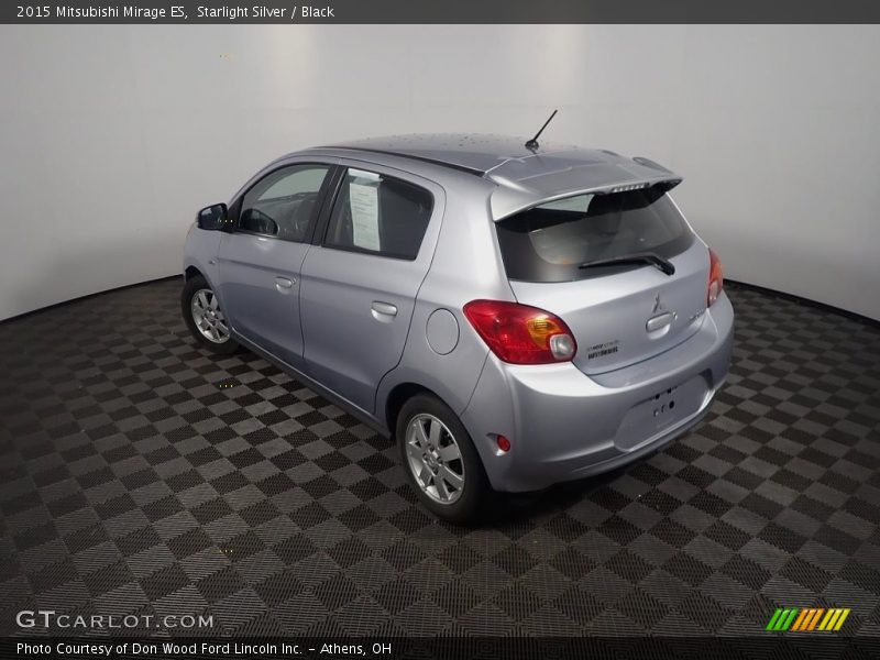 Starlight Silver / Black 2015 Mitsubishi Mirage ES