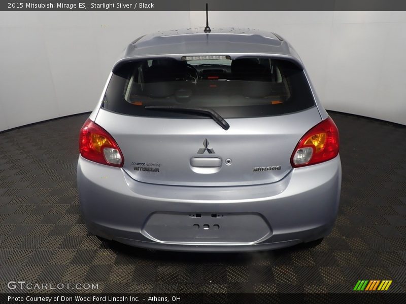 Starlight Silver / Black 2015 Mitsubishi Mirage ES