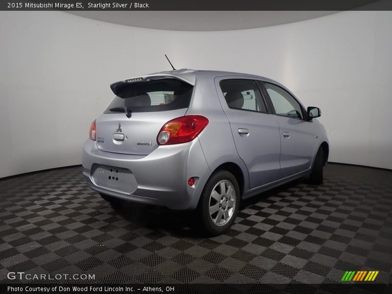 Starlight Silver / Black 2015 Mitsubishi Mirage ES