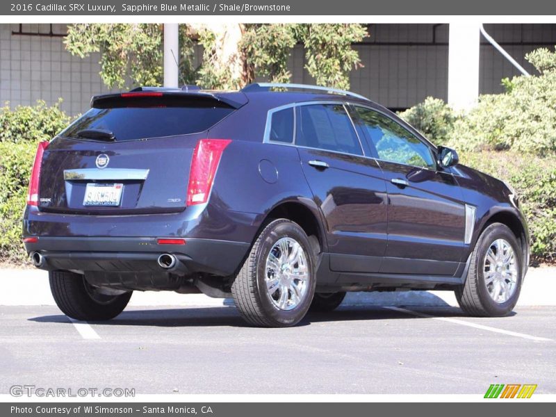 Sapphire Blue Metallic / Shale/Brownstone 2016 Cadillac SRX Luxury