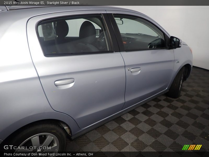 Starlight Silver / Black 2015 Mitsubishi Mirage ES
