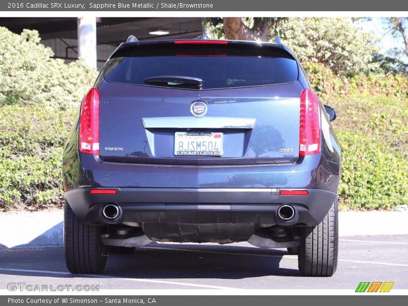 Sapphire Blue Metallic / Shale/Brownstone 2016 Cadillac SRX Luxury