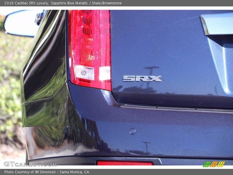 Sapphire Blue Metallic / Shale/Brownstone 2016 Cadillac SRX Luxury