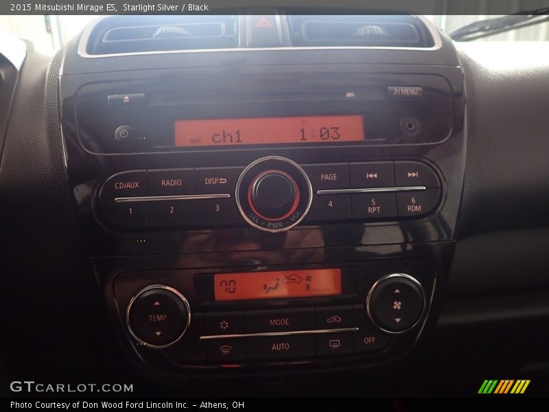Starlight Silver / Black 2015 Mitsubishi Mirage ES