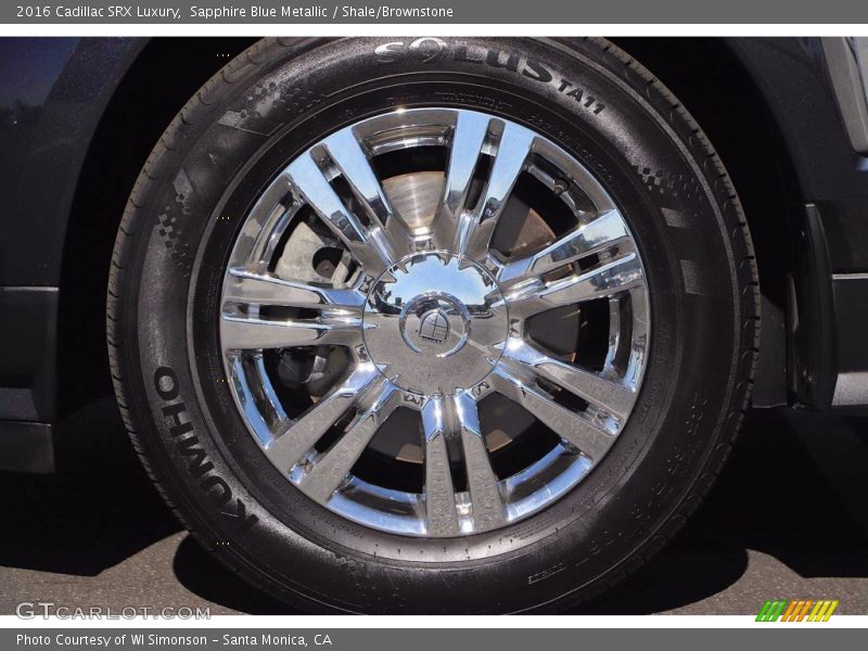 Sapphire Blue Metallic / Shale/Brownstone 2016 Cadillac SRX Luxury