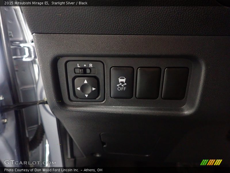 Starlight Silver / Black 2015 Mitsubishi Mirage ES