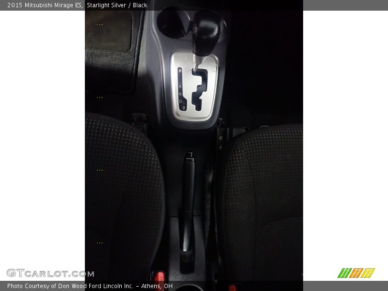 Starlight Silver / Black 2015 Mitsubishi Mirage ES