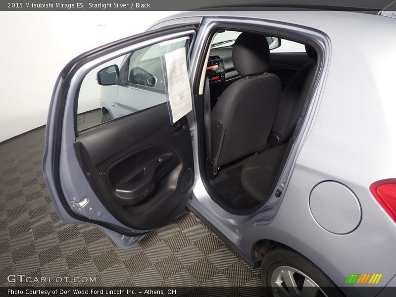 Starlight Silver / Black 2015 Mitsubishi Mirage ES