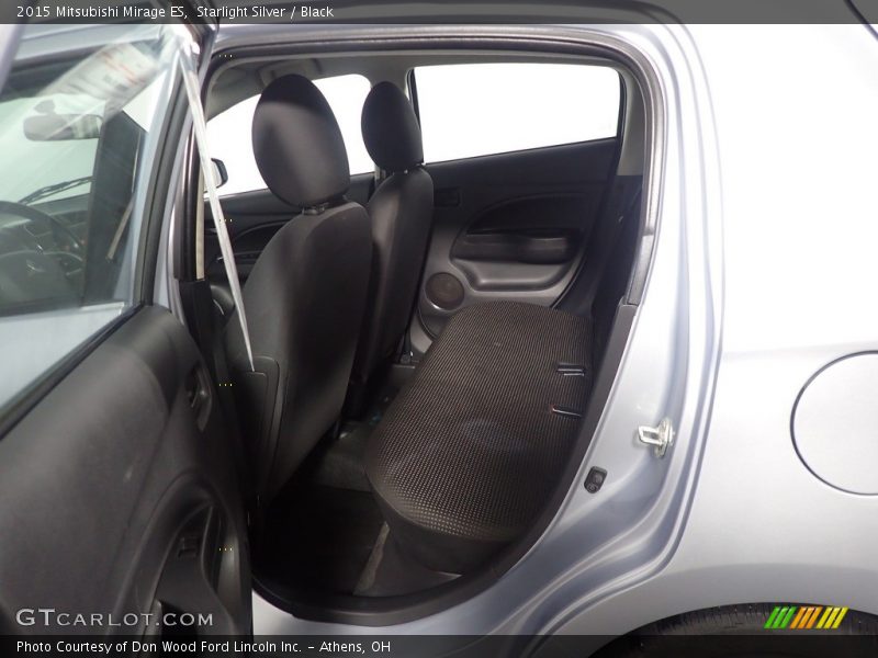Starlight Silver / Black 2015 Mitsubishi Mirage ES