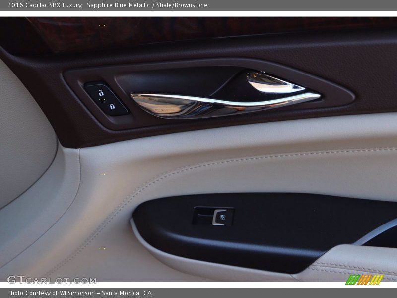 Sapphire Blue Metallic / Shale/Brownstone 2016 Cadillac SRX Luxury