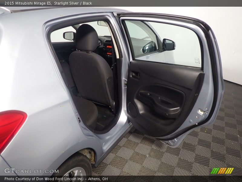 Starlight Silver / Black 2015 Mitsubishi Mirage ES