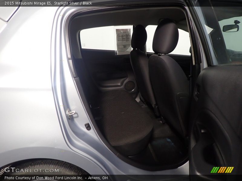 Starlight Silver / Black 2015 Mitsubishi Mirage ES