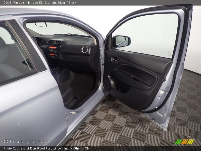 Starlight Silver / Black 2015 Mitsubishi Mirage ES