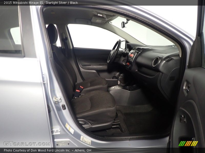 Starlight Silver / Black 2015 Mitsubishi Mirage ES