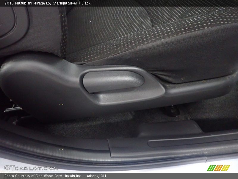 Starlight Silver / Black 2015 Mitsubishi Mirage ES